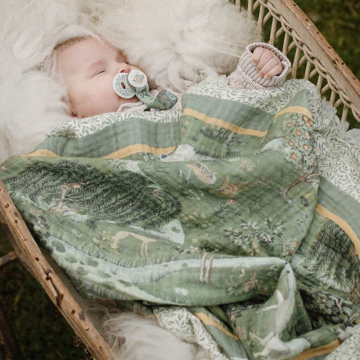 Soft Cotton Blanket Owl Willow Elodie