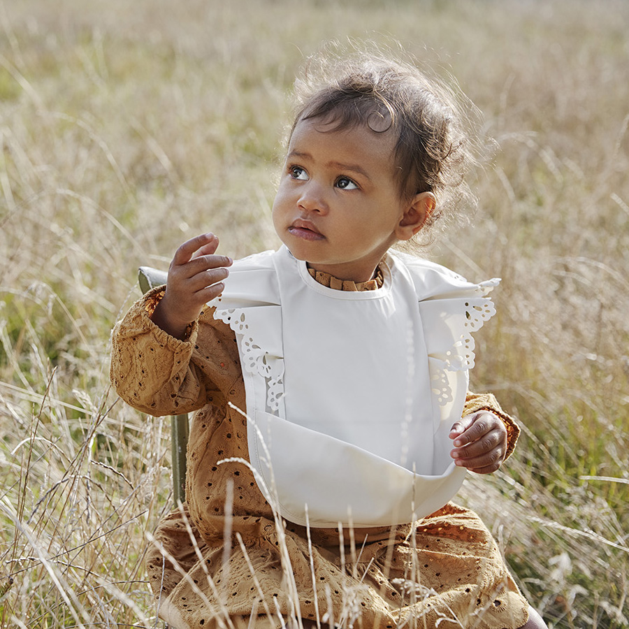 Elodie Details Bavaglino Impermeabile con Tasca, Fiore - Chiusura in Velcro  unisex (bambini)